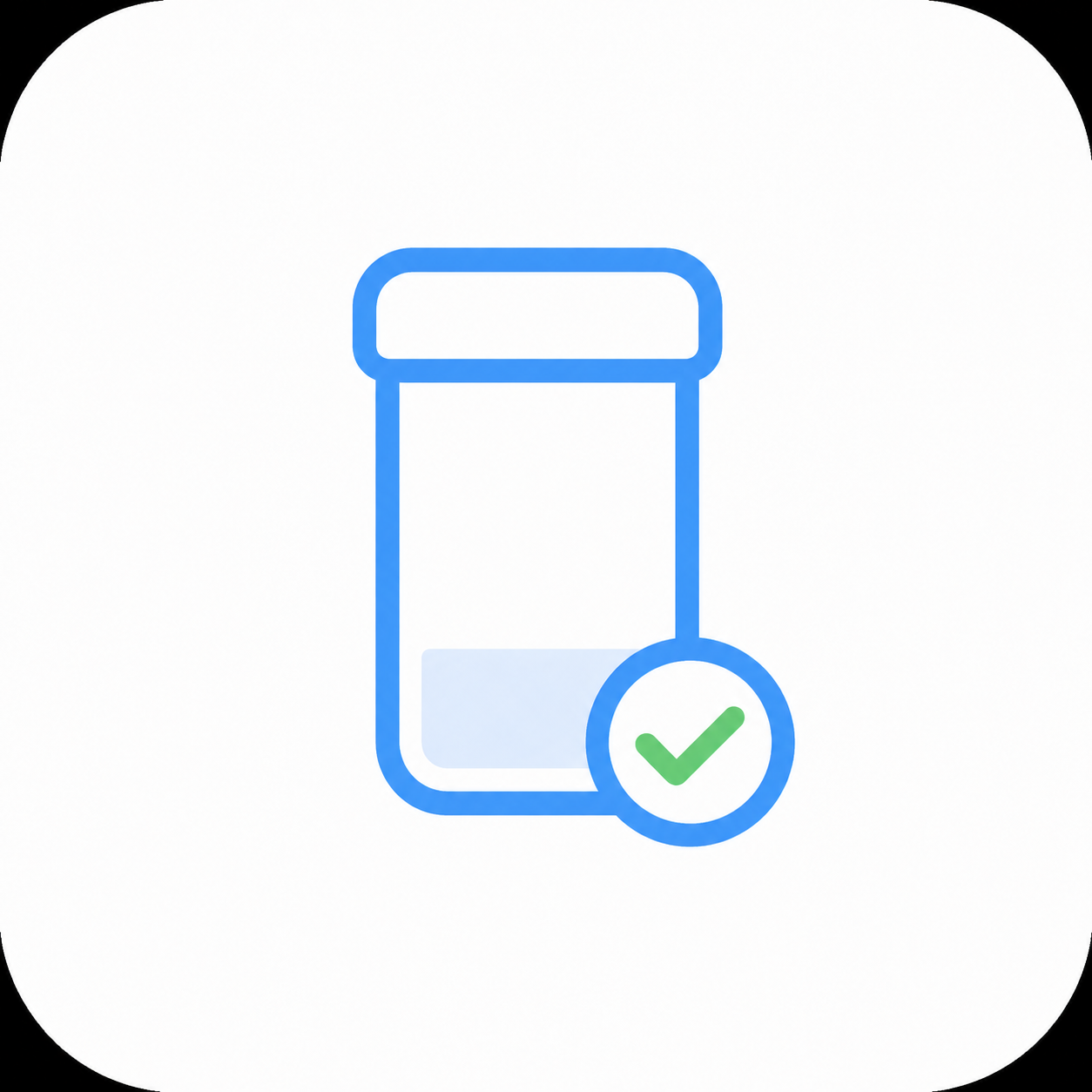 Medication refill awareness icon